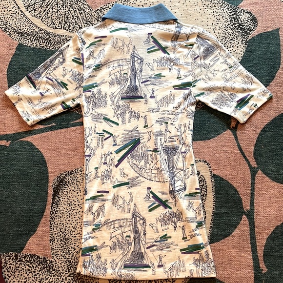 Reworked vintage oversized collar polo tee! - Picture 3 of 3